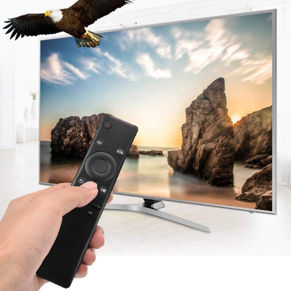 SnelShoppen - Vervangende afstandsbediening voor televisies, BN59-01259E, BN59-01266A, BN59-01241A, BN59-01259B, Hoogwaardige ABS, Lange afstand, Ener