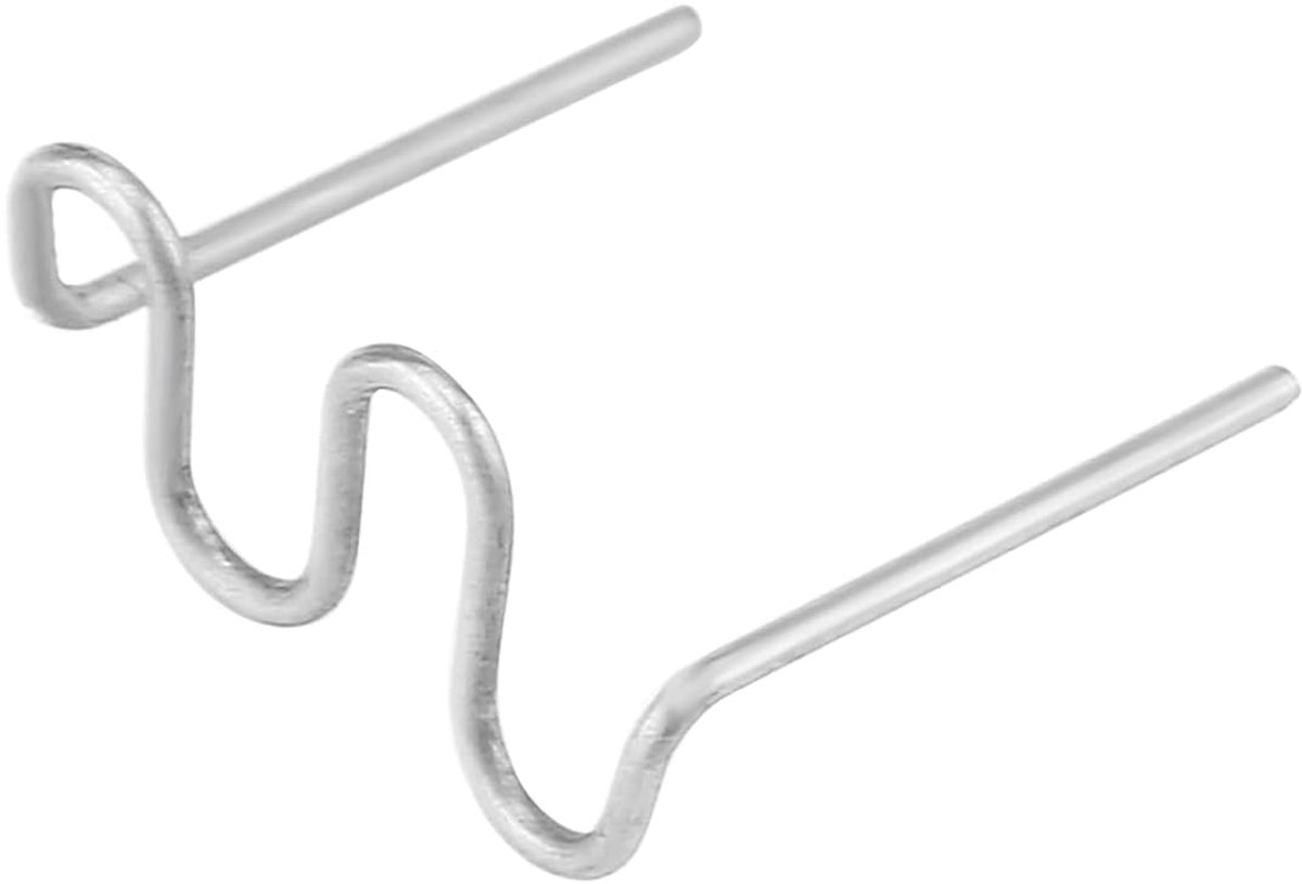 SnelShoppen - 100 Stuks 0.8mm Hot Staples Lasdraad voor Auto Bumper Reparatie - Vooraf Geknipte Plastische Tool Kit - Golfstijl Bevestigingsmiddelen v