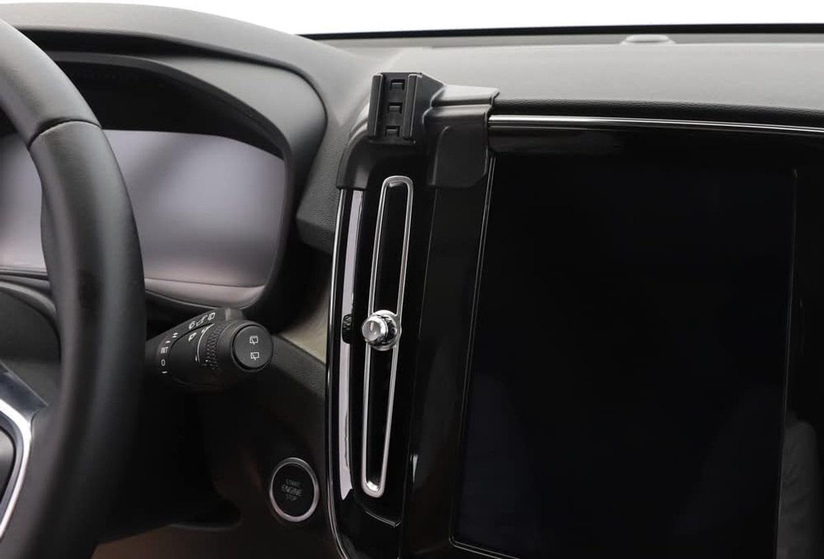 SnelShoppen - Mobiele Telefoonhouder Voor Auto Compatibel Met Volvo XC40 2019-2024 / C40 2020-2024, ABS Kunststof & Aluminium, Eenvoudige Installatie,