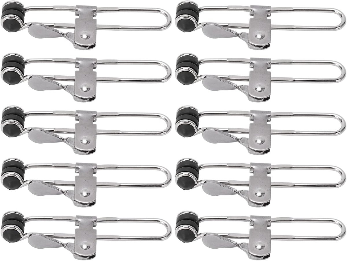 SnelShoppen - 10 Stuks Lever Action Tegel Montage Klemmen voor Verlaagd Plafond - Multifunctionele Roestvrijstalen Clips - Ideaal voor Tegelinstallati