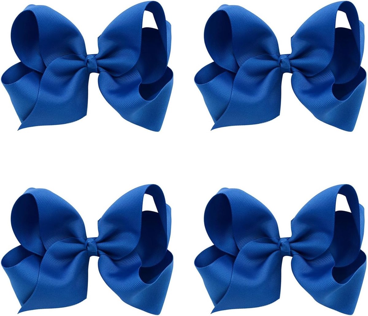 Haarclips met Strik - Blauw - Zacht Materiaal - Voor Schattige Kapsels - ShopVlot