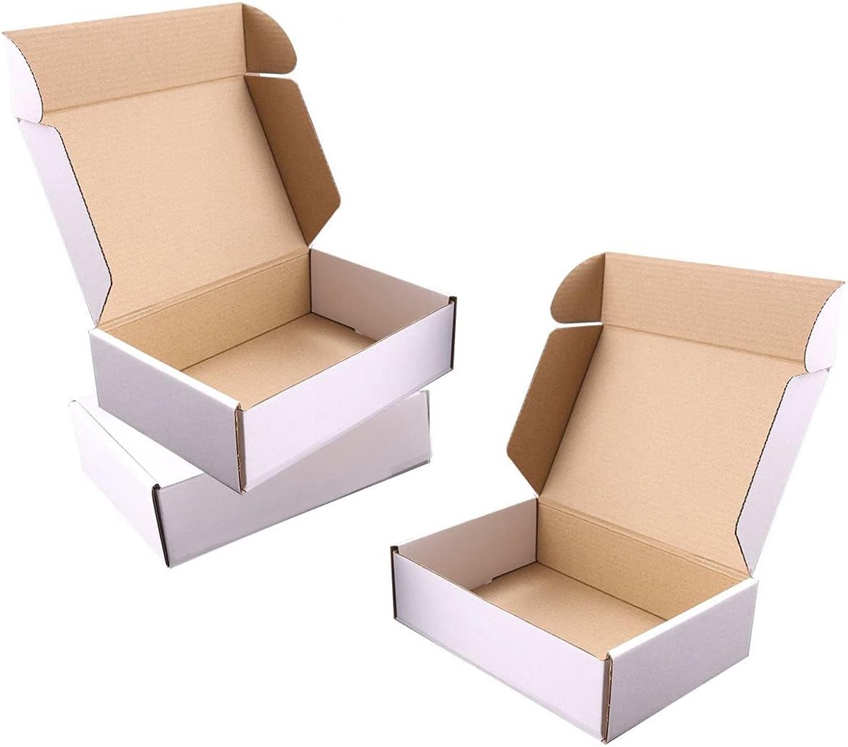 SnelShoppen - Verzenddozen, Verzenddozen met Mooi Gesealde Etiket, Geschikt voor E-commerce Verpakking, Verpakkingen voor Verzending (9 inch x 6 x 4 i