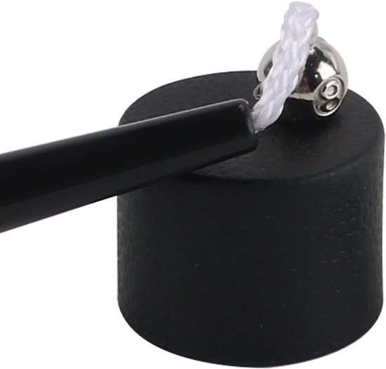 SnelShoppen - Zwarte ronde keu krijtdop met ergonomisch handvat, stijlvol plastic nylon en metalen constructie, ideale bescherming voor je keu in zwem van Snelshoppen — afbeelding 3
