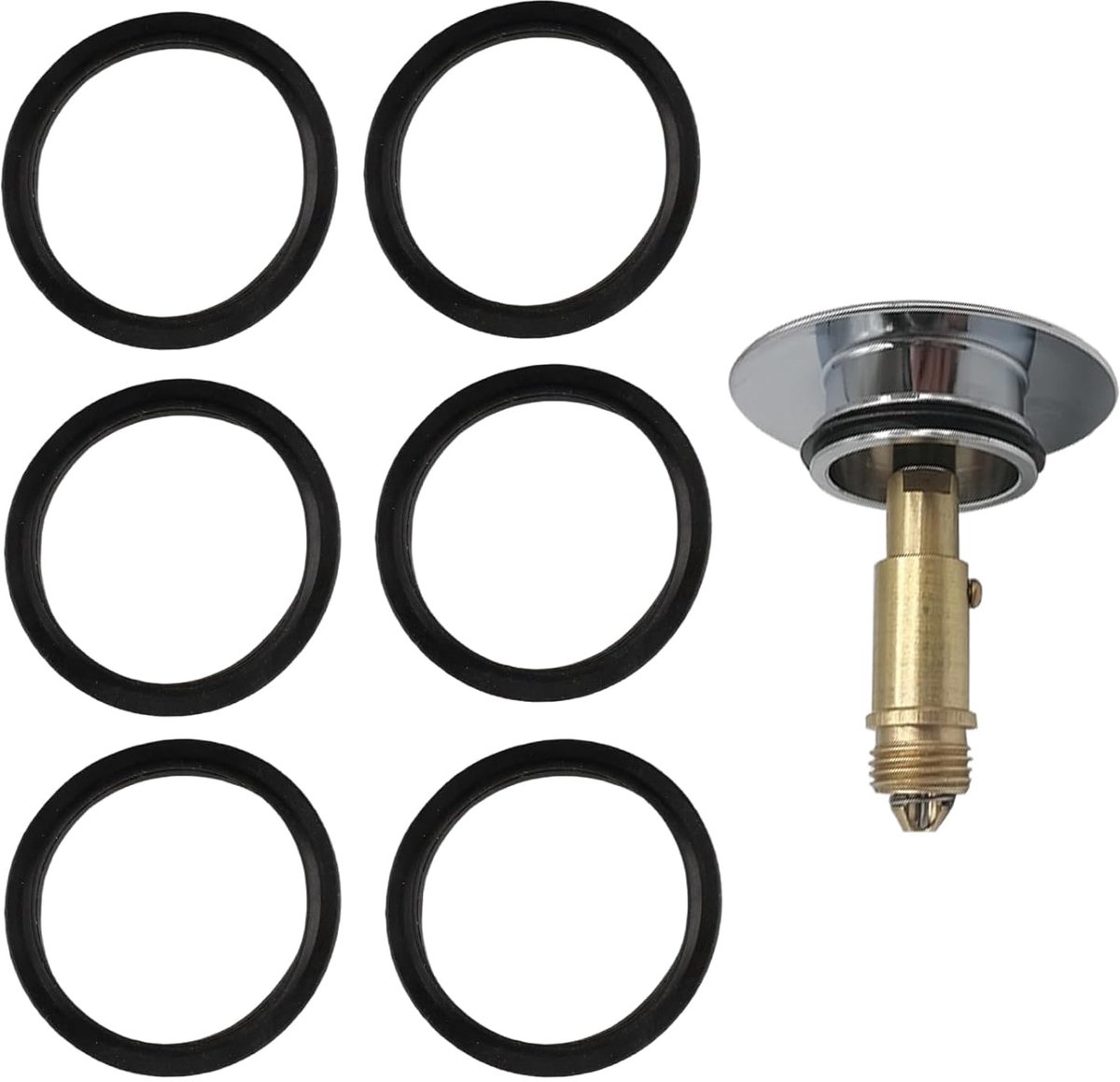 SnelShoppen - Nitril Rubber O-Ring Vervangingsonderdeel Afdichtring Universele Afdichting voor Push Up (Pop Up Ventiel) Afvoer Fitting (Set van 3)