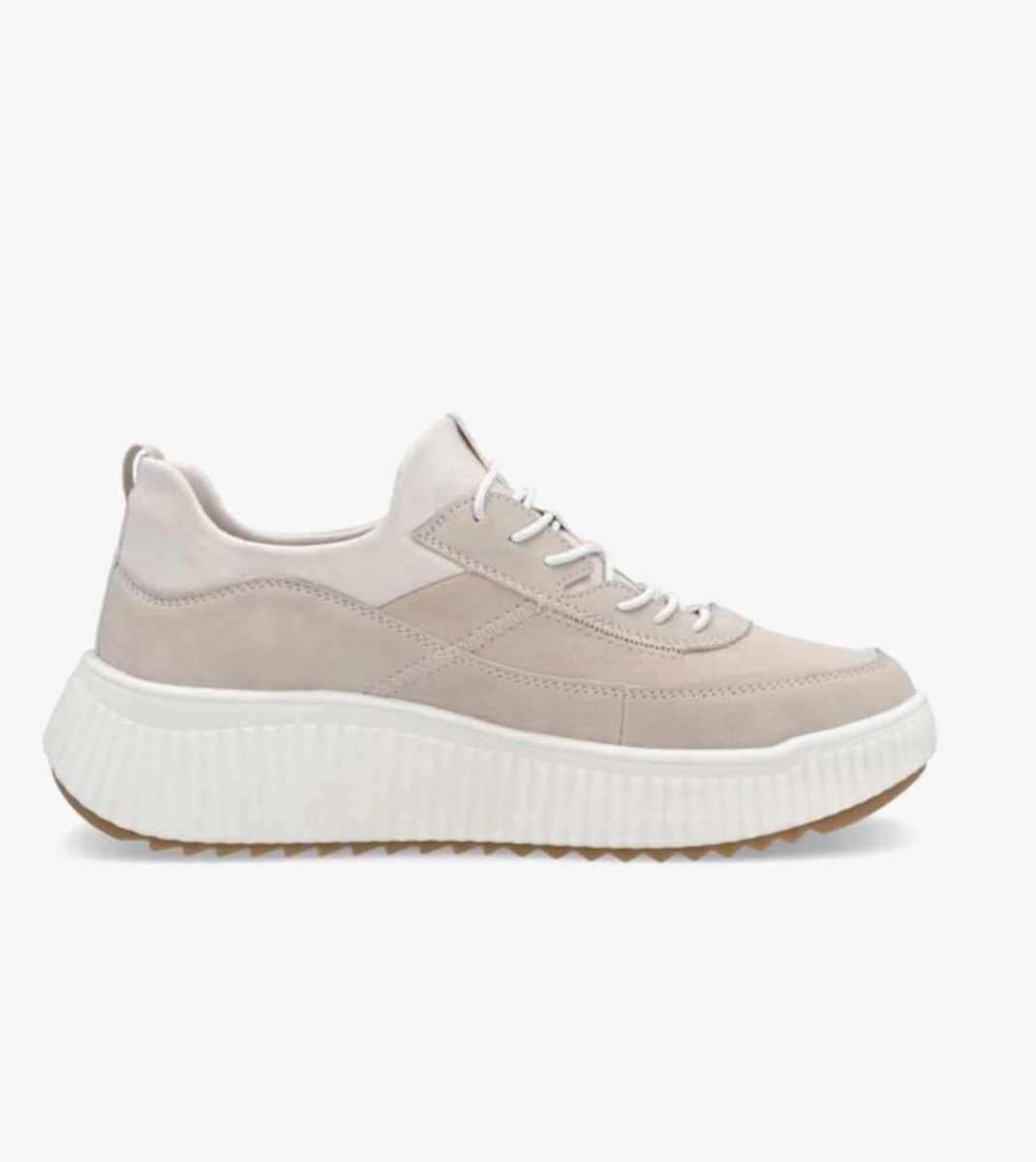 Rieker W1703-62 maat 37 sneakers instappers elastische veters beige