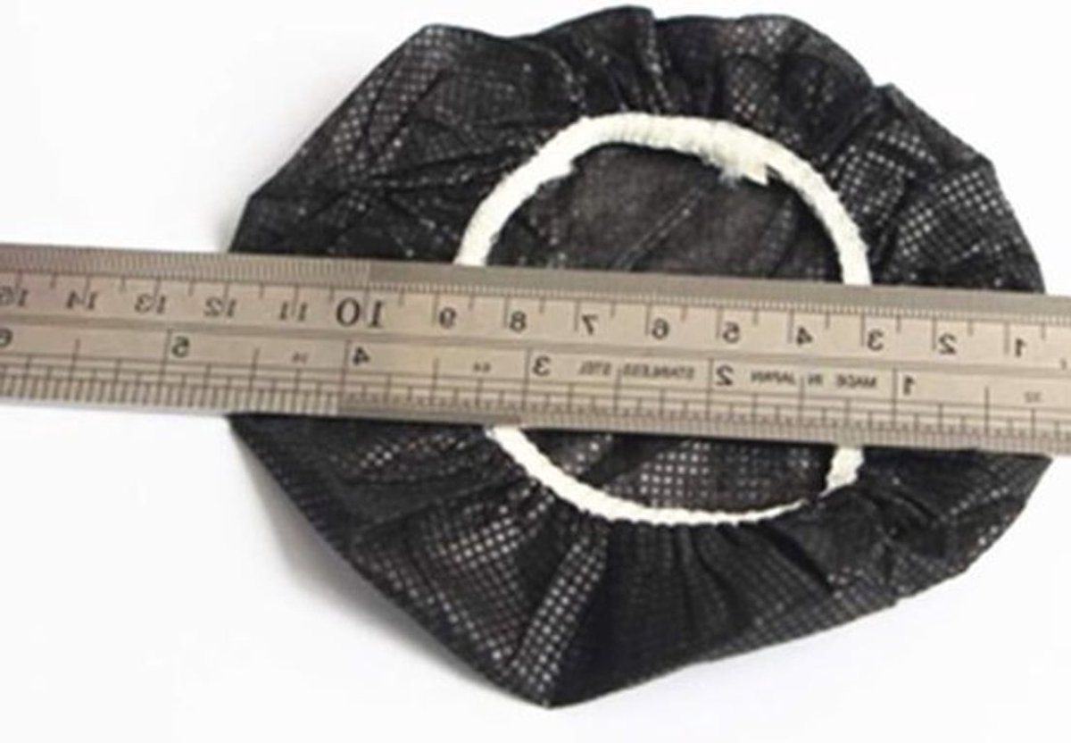 100 Stuks Vervangende Wegwerp Hoofdband Covers, 11 cm, Stretchy Hoofdtelefoon Beschermers, Oorkussens voor 9~10 cm Oortjes (Zwart)