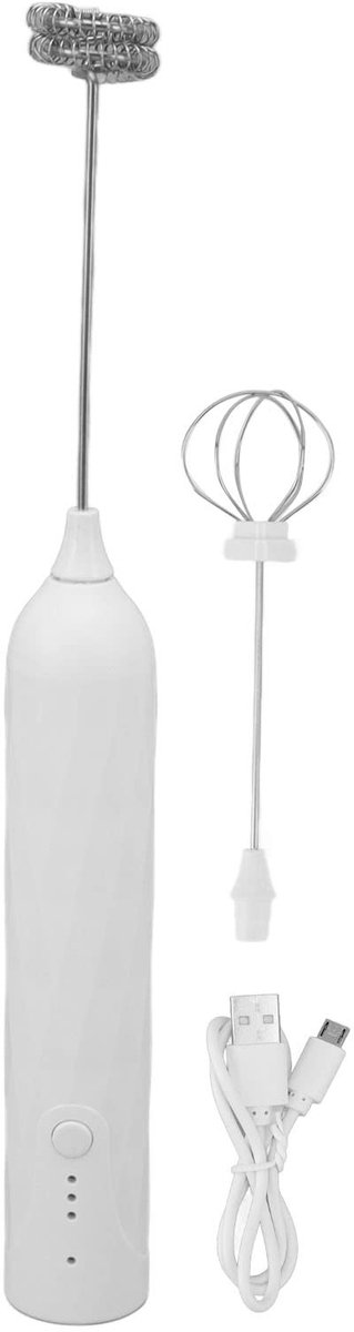 Dailygoods - Drink Mixer - Handheld Elektrische Roerder - Wit - Multifunctionele Blender - Keuken Mixer - Voor Schuim en Mixen