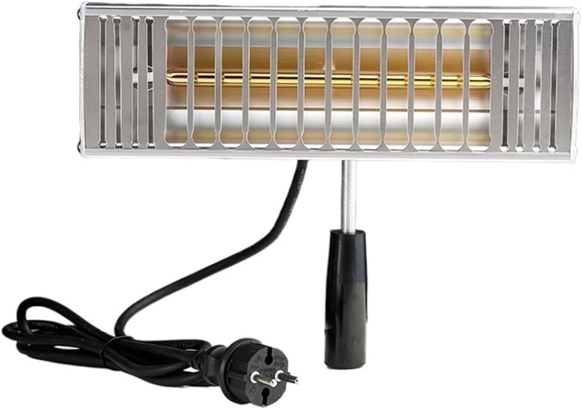 Infrarood Drogerlamp - Verwarming Verf Lamp - Verf Drogen - Kortegolf Infrarood - 1000W - Zwart