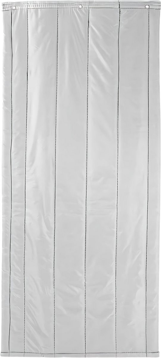 Gordijnenset 80 × 200 cm Grijs - Vliegengordijn en Grijs 80 × 200 cm - Voor Winterisolatie, Privacy, Woonkamer en Slaapkamer