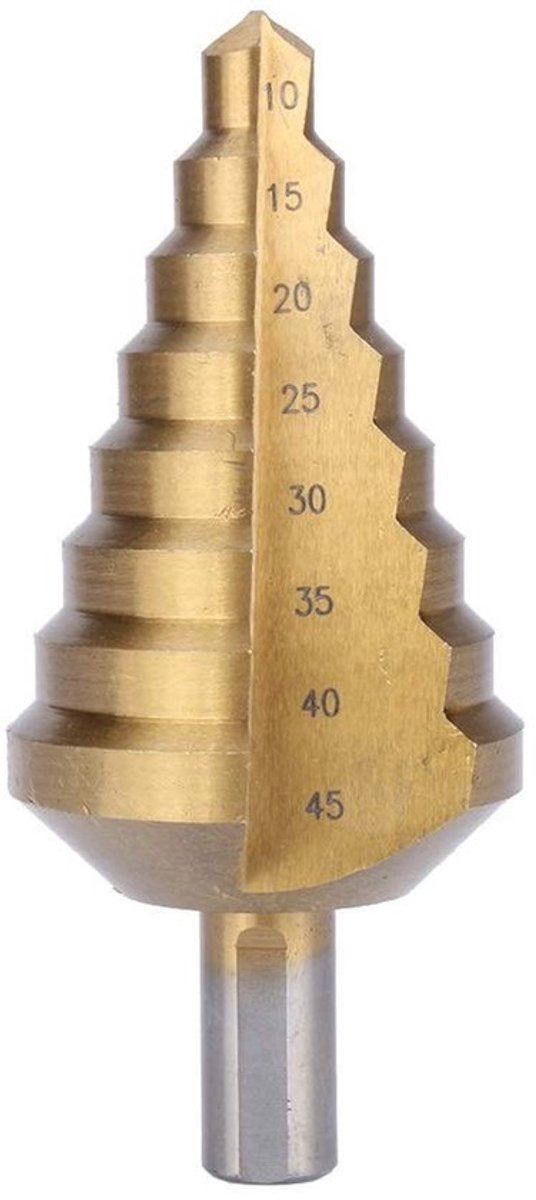 MTTProducts - Pagoda Step Drill - 10-45mm - Geschikt voor metaalbewerking - Coated