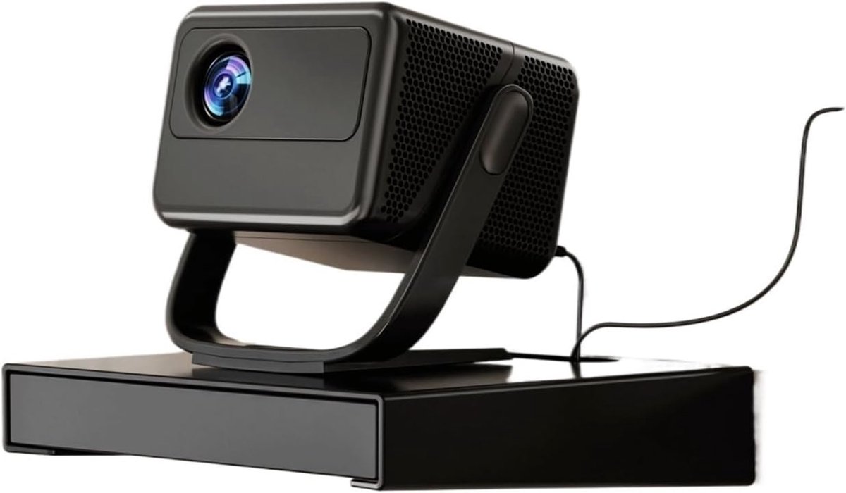 Projectorstandaard - Projectorhouder Muur - Thuisbioscoop Creëren - Geventileerd Ontwerp - Universele Compatibiliteit - Zwart