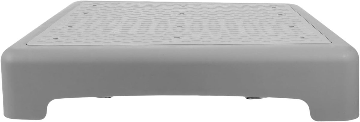 Douchekrukje - Opstapje bad - Veilig douchen - Antislip ontwerp - 43 x 33.5 cm - Lichtgrijs