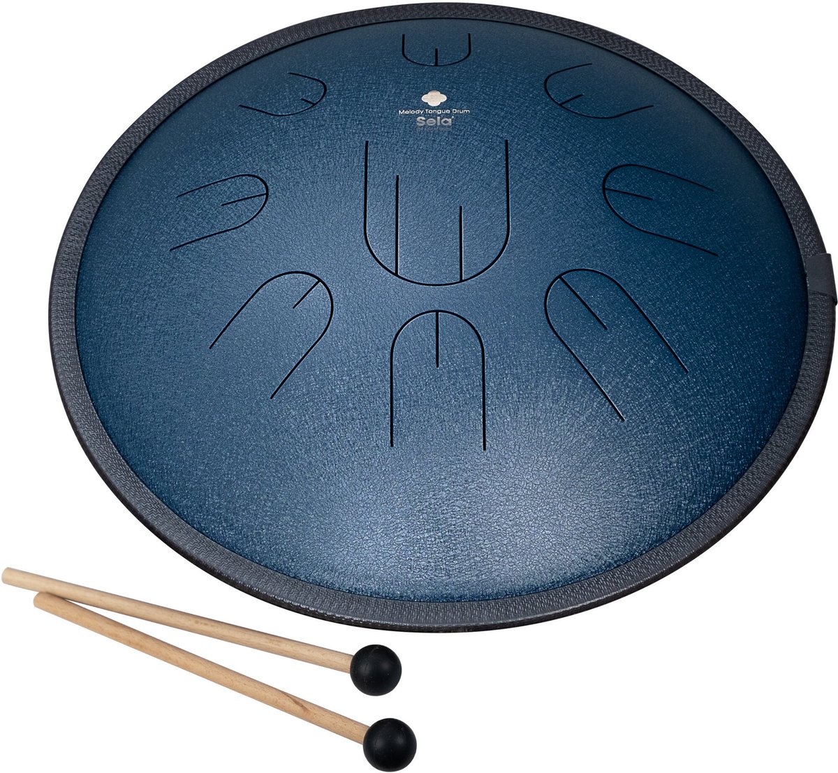 Sela SE 381 Melody Tongue Drum D Amara 14 inch Navy Blue incl. draagtas