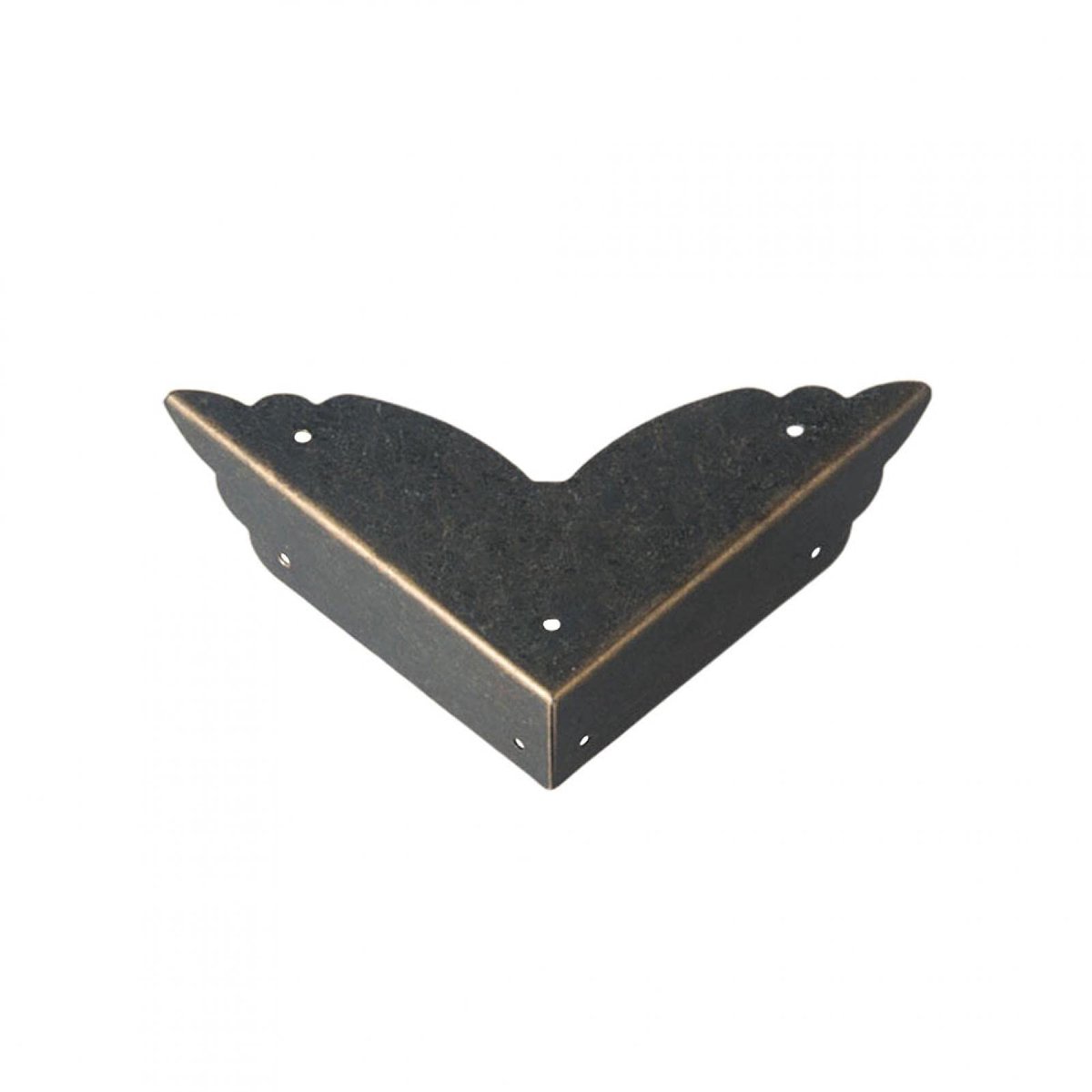 Dailygoods- Hoekprotector 12 Stuks - Zwarte IJzeren Hoekbeschermer - Meubelbescherming - Decoratie - Eenvoudig te Reinigen - Schokbestendig - Meubelbeschermer