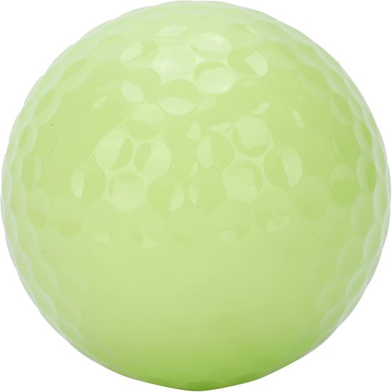 Glow Golfballen - Oefenballen - Avond Golfen - Dubbele Fluorescente Laag - 1 Bal - Groen — afbeelding 3