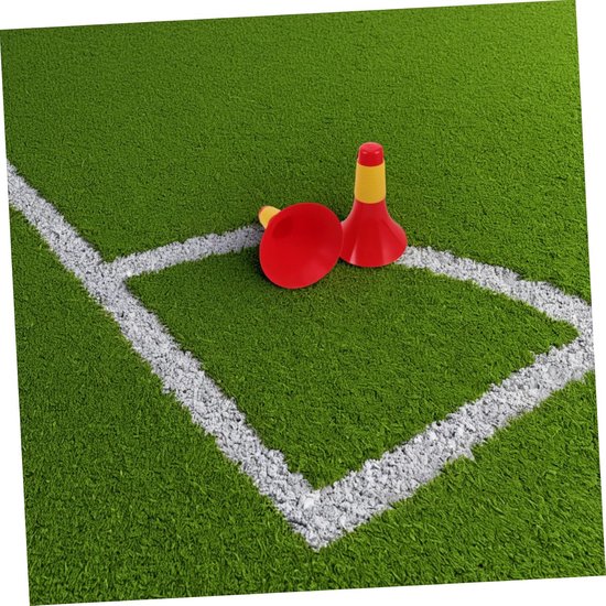 Trainingskegels Set - Sport Markeringen - Sport Training - Robuust Verdikt Ontwerp - 7cm Hoog - Rood Geel — afbeelding 2