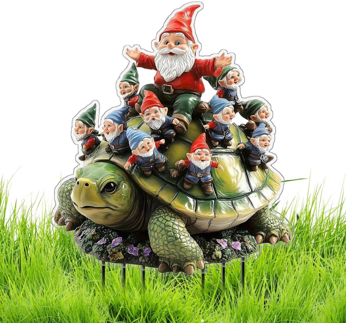 Gazonharingen Acryl - Platte Tuinfiguren - Tuin Decoratie - Duurzame Glans - 30 x 20 cm - Transparant