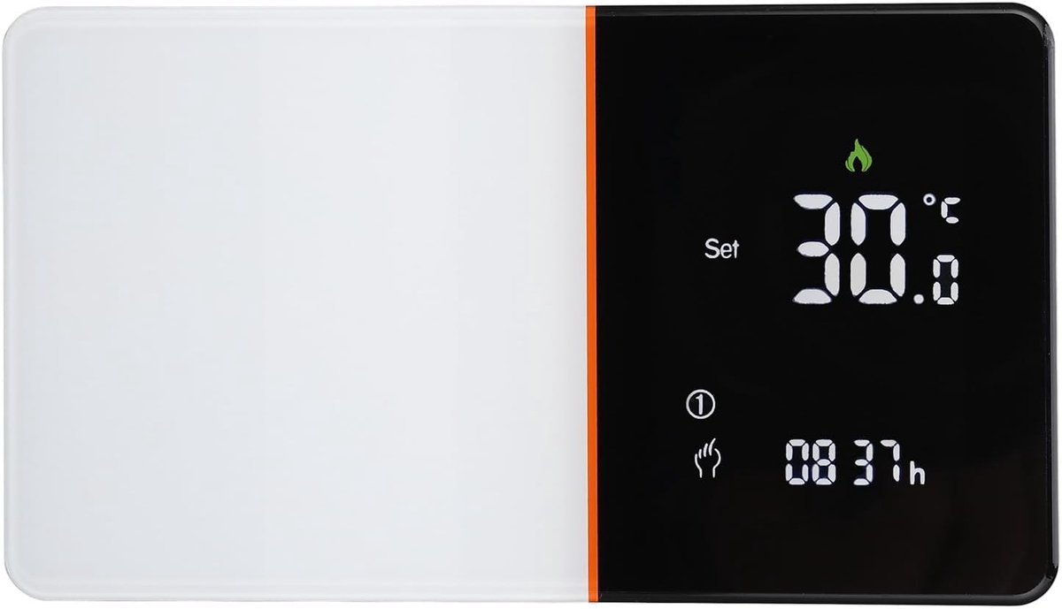 Slimme Thermostaat - Temperatuurregelaar Wifi - Energie Besparen - Spraakbesturing - AC 95-240V - Wit