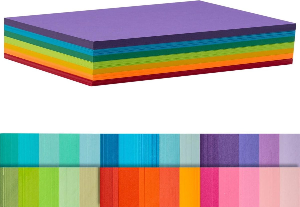 140 Stuks 5x8 Inch Flashcards van 180gsm Zwaar Papier in 7 Kleuren - Multicolour Studiekaarten voor School, Kantoor en Werk