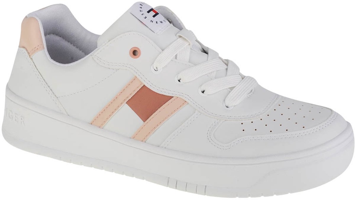 Tommy Hilfiger Low Cut Lace-Up Sneaker, voor meisje, Wit, Sneakers, maat: 37
