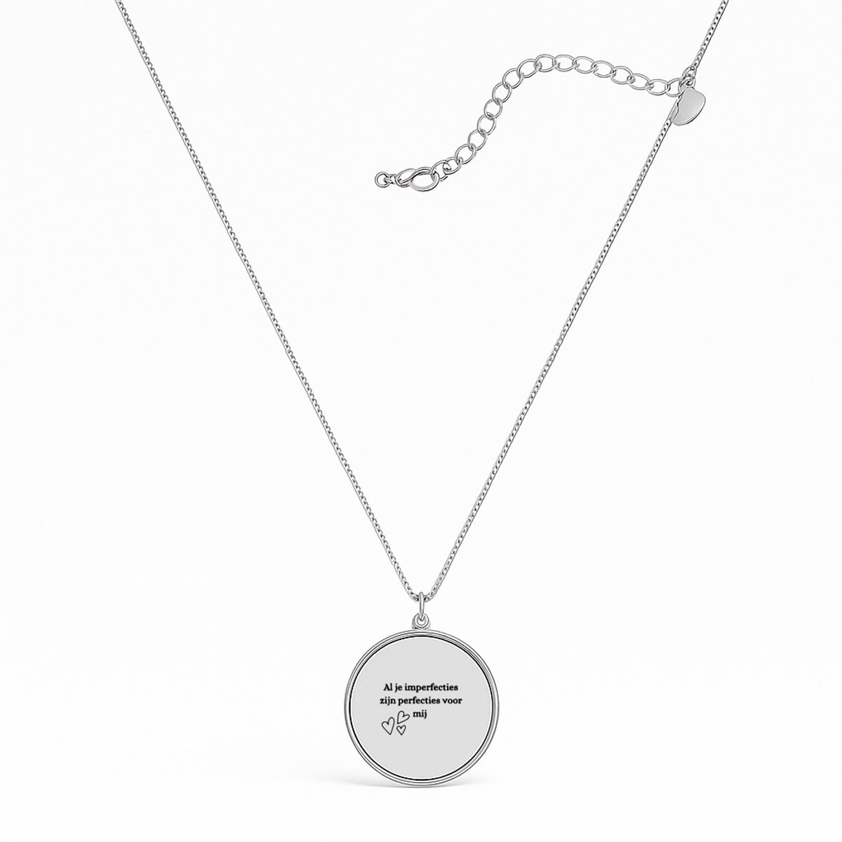 Al je imperfecties zijn perfecties voor mij ketting - ketting met hanger - Quotes - Familie vrienden - Cadeau - ketting dames - ketting heren