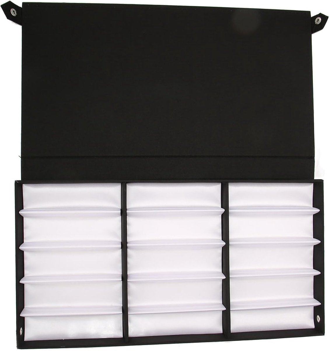 Multifunctionele Opbergdoos voor Zonnebrillen en Sieraden, 15 Vakken Organizer voor Ogen, Perfect voor Bureau en Lade, Ideaal voor Horloges, Armbanden en Oorbellen
