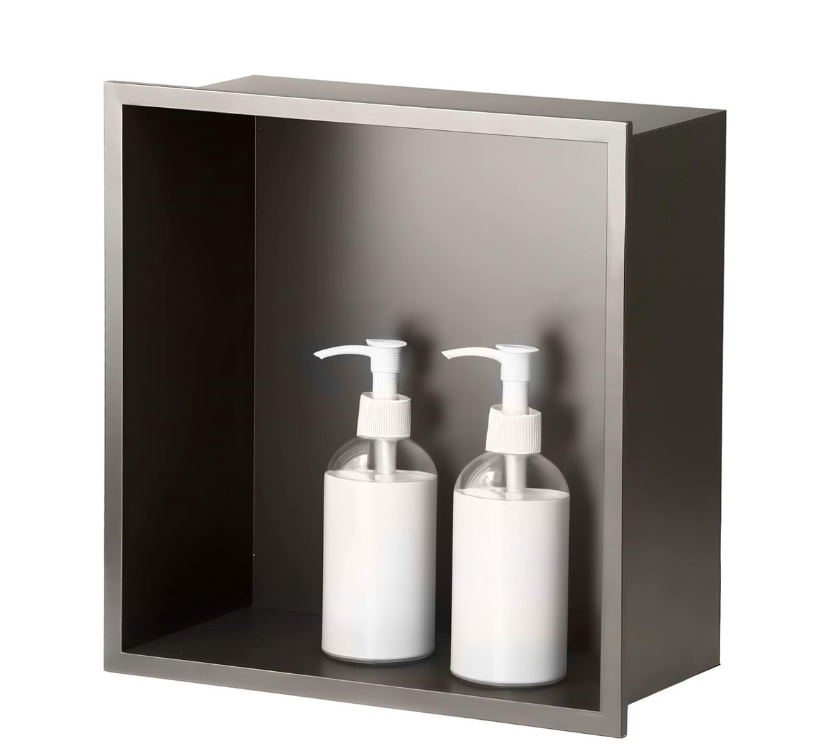 Dailygoods- Douche Niche Roestvrij Staal - Inbouwnis Badkamer - 30x30x10 cm - Duurzaam - Naadloos Gelast - Glad Oppervlak - Badkamer Nis