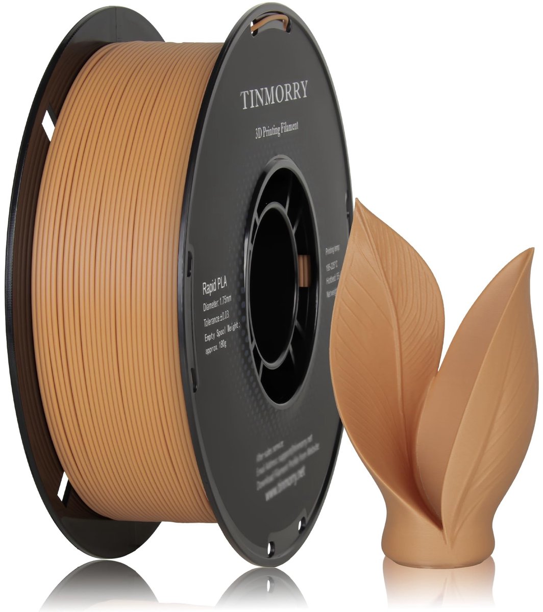 Dailygoods- PLA-filament 1,75 mm - Hoogwaardig 3D-printmateriaal - Hoge snelheid print tot 300 mm/s - Compatibel met FDM 3D-printers - 1 kg spoel - Kwaliteitsverbetering voor beginners