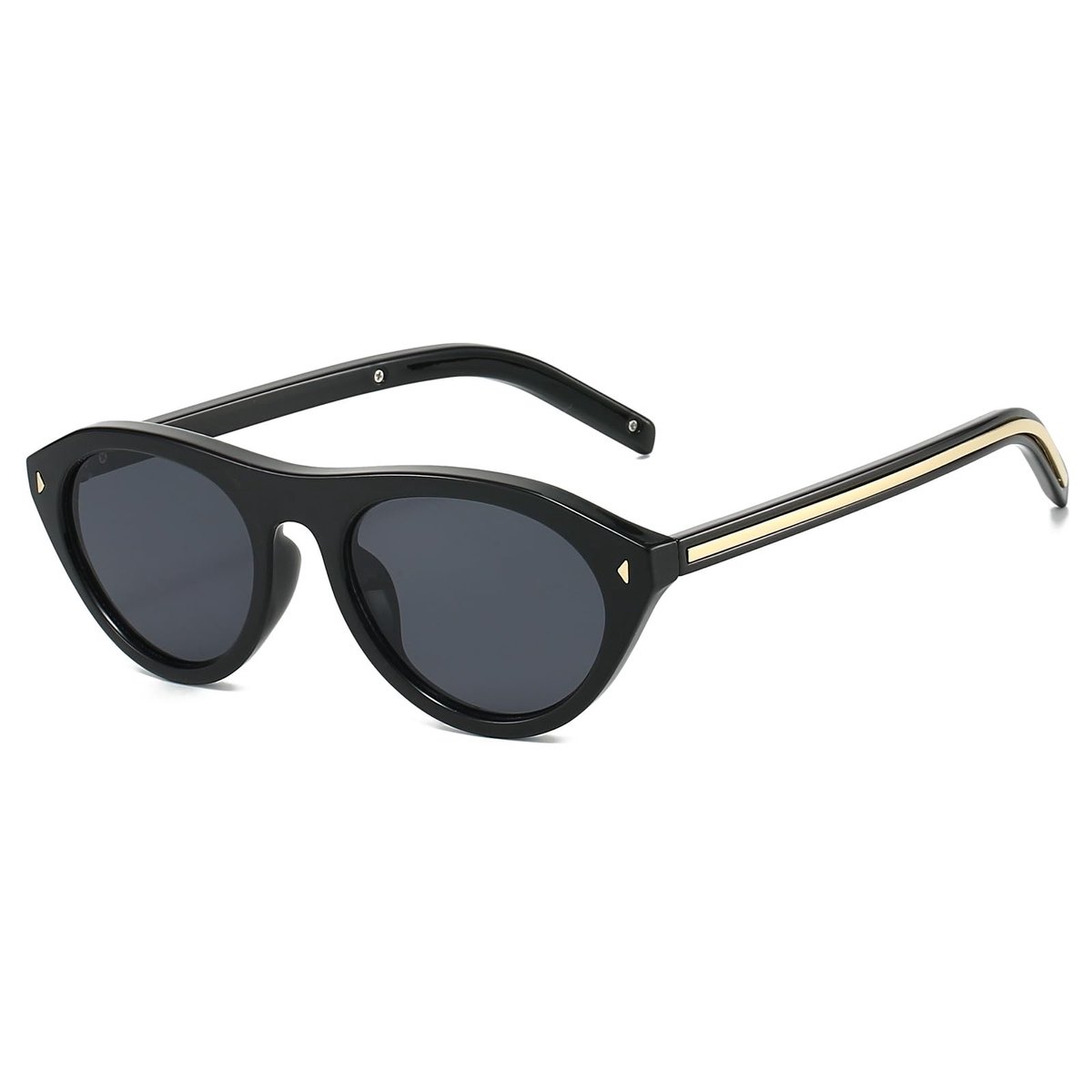 Dailygoods- Zonnebril Retro Ovaal Ontwerp - UV400-bescherming - Dames/Heren - Klein - Lichtgewicht - Modieus Design