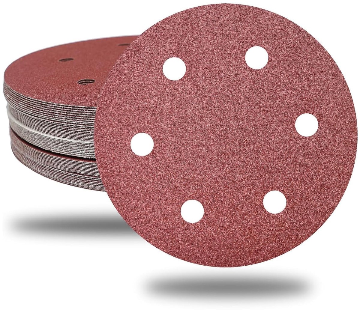 Dailygoods- Schuurschijven 225 mm - Klittenband - 30 stuks - P240 korrel - Professionele schuurschijven - Duurzaam aluminiumoxide - Schuurpapier