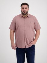 LERROS Overhemd met korte mouwen en fijn dessin, grote maten , Maat: 3XL , Kleur: VIVID RED , 100% katoen