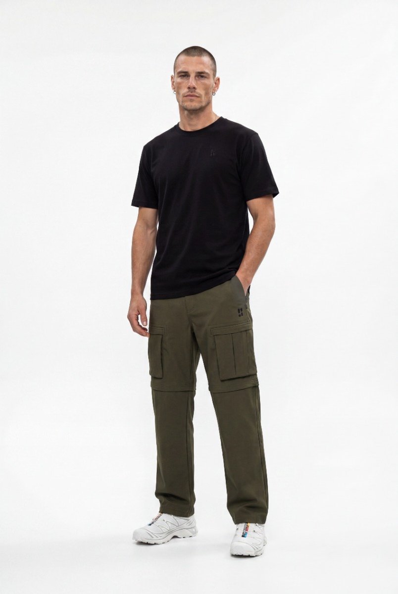 Poederbaas Outdoor Broek Baggy Unisex SOLX Afritsbroek voor Heren én Dames Wandelen & Outdoor Groen
