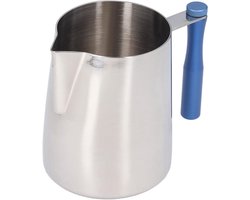 Melkopschuimer Kan - Opschuimkan RVS - Koffie Maken - Lekvrije Tuit - 600ml - Zilver