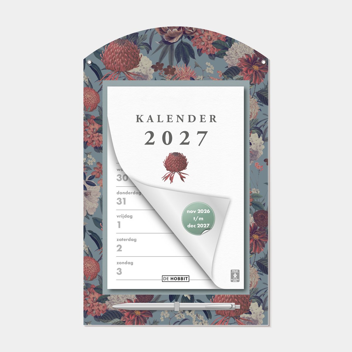 Hobbit - Weekscheurkalender 2027 - 1 week op 1 pagina - met pen en ophangkoord - Klassiek Boeket