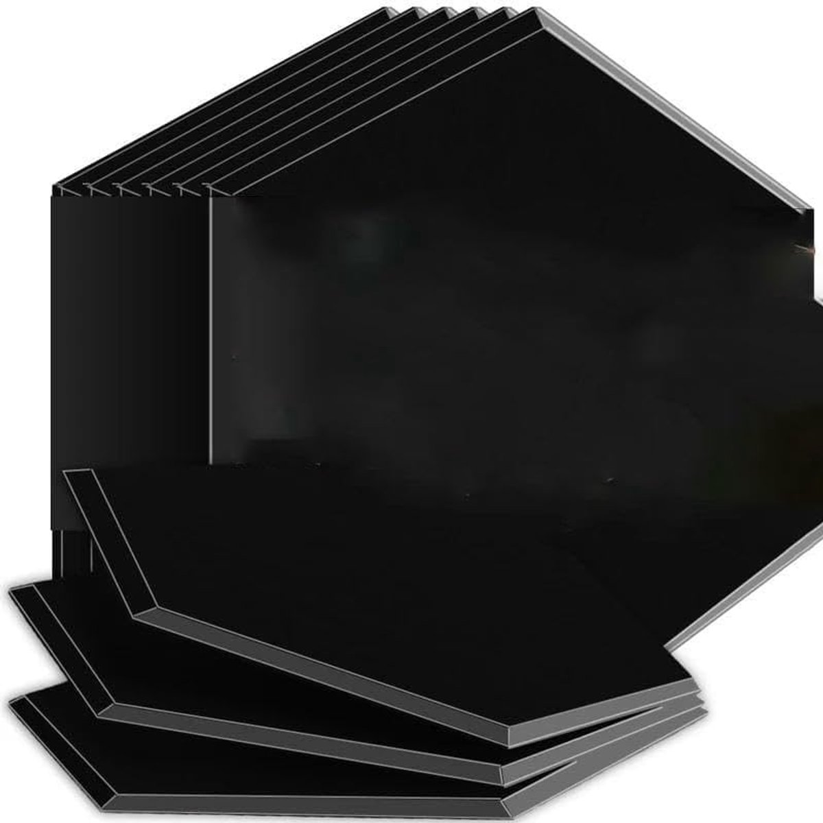 Akoestisch paneel - Geluidsisolatie - Studio demping - Hoge dichtheid - 6 stuks - Zwart