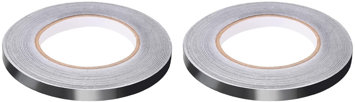 Dailygoods- Aluminiumfolie Plakband 2,8 mil - Metalen Band - Afdichten Hete Kleefpleisters - HVAC - Isolatie - 2 Rollen - Folieband