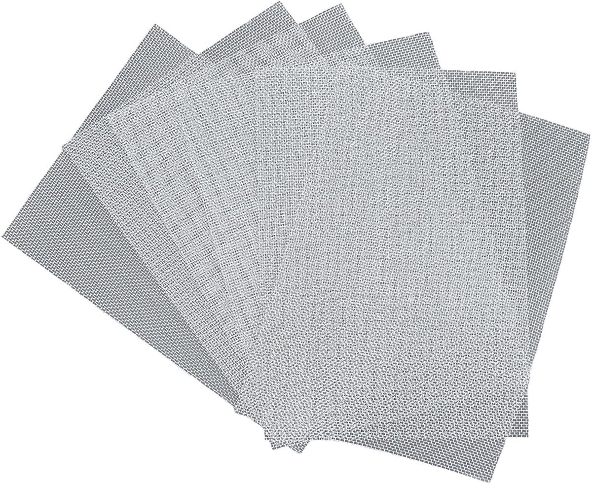 Dailygoods - Roestvrijstalen Geweven Draadgaas - 4 Stuks Anti-roest Geweven draad 20 Gaas 15 x 21 cm Panelen Metalen Insectengaas Vel voor Thuis Keuken Tuin