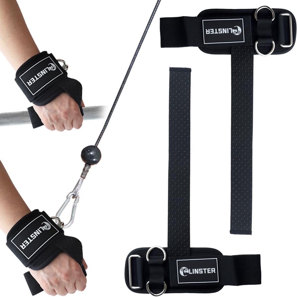 Zughilfen voor Krachttraining - Neopreen - Robuuste D-Ringen - Antislip - Voor Mannen en Vrouwen