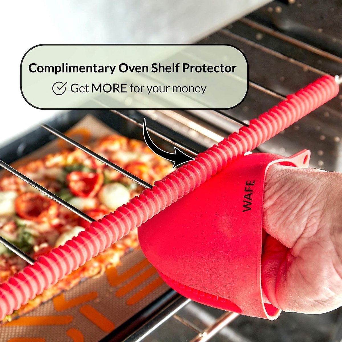 Mini Ovenhandschoenen voor Heteluchtfriteuse - Siliconen - Hittebestendig en Antislip - Universeel Gebruik