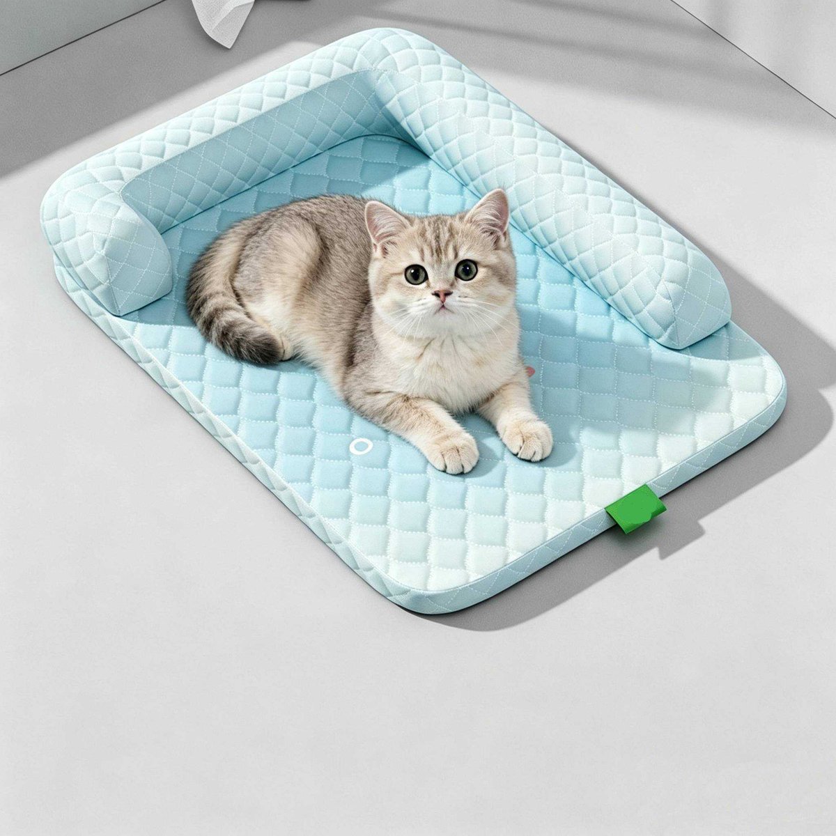 LISM-Koelmatras Geschikt voor huisdieren met kussen, waterdicht, wasbaar en ademend, Geschikt voor honden en katten om af te koelen en te slapen. Reiskussen Geschikt voor binnen en buiten (60 x 45 cm).