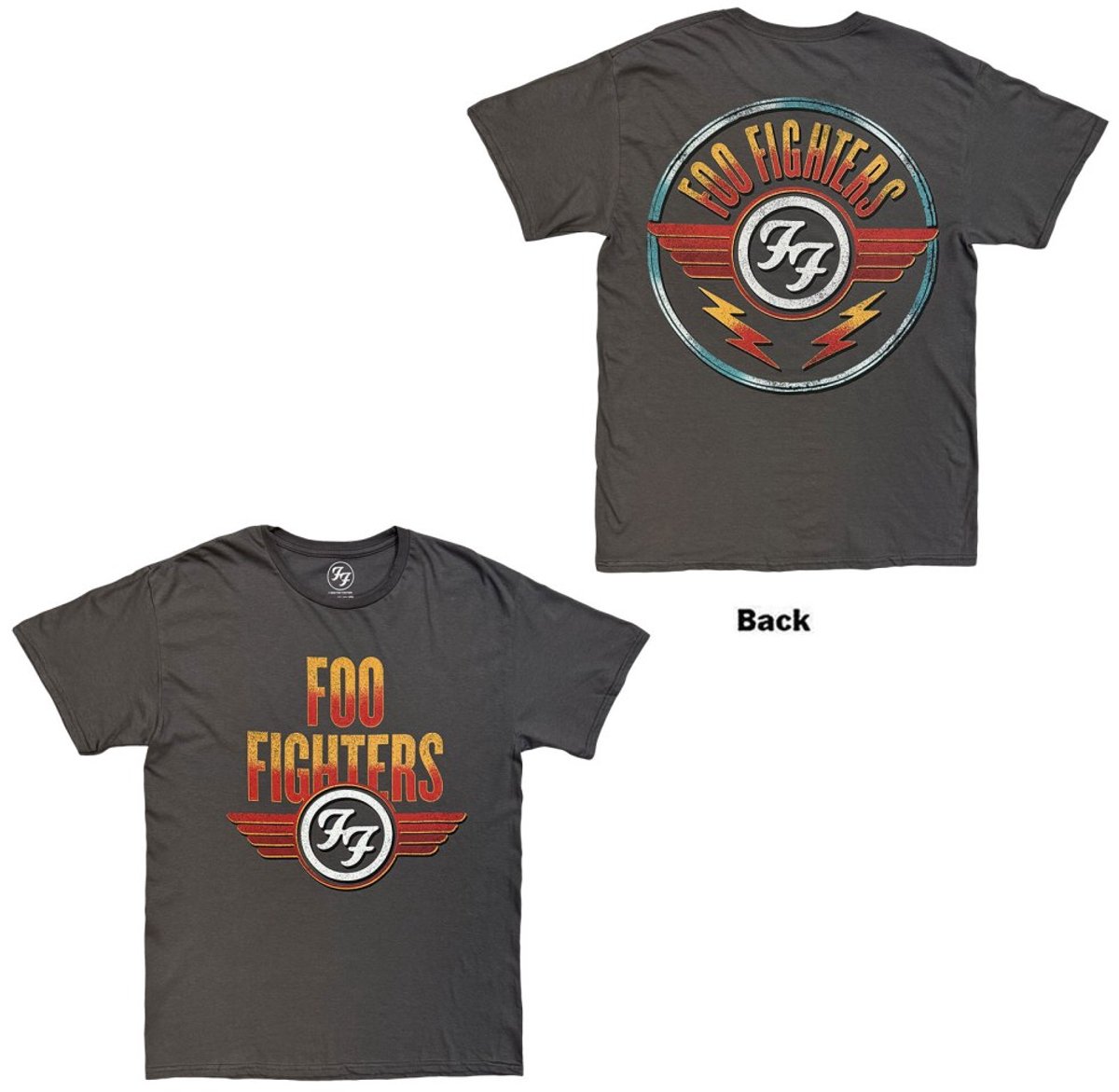 Foo Fighters - Wings Heren Tshirt - L - Grijs