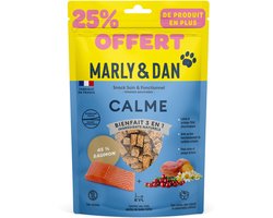 Marly & Dan Rustgevende Traktaties Kat 40g Zalm met Kamille en Cranberry Extract - Zachte & Kauwbare Functionele Snack voor Volwassen Katten