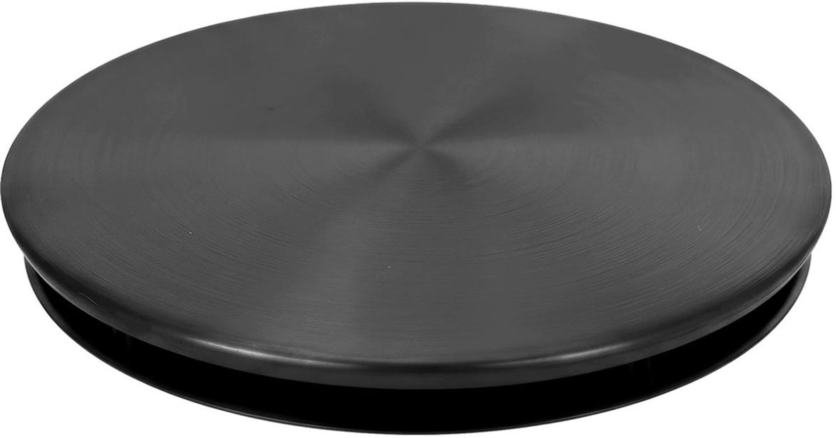 Pure.Sink Universal afvoer bedekking, korfplug kapje Gun metal rond geslepen deksel voor putje WSTCOV-61