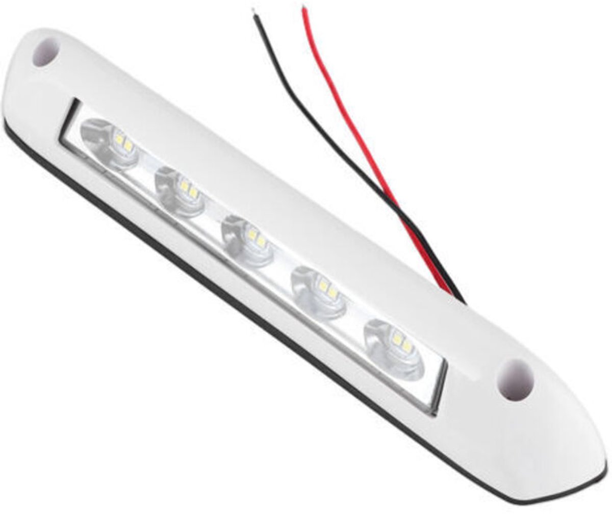 lamp-Universele 12V/24V LED-lamp, 8W, waterdicht, geschikt voor buitenverlichting in campers, luifels, veranda's, bars, caravans, enz.