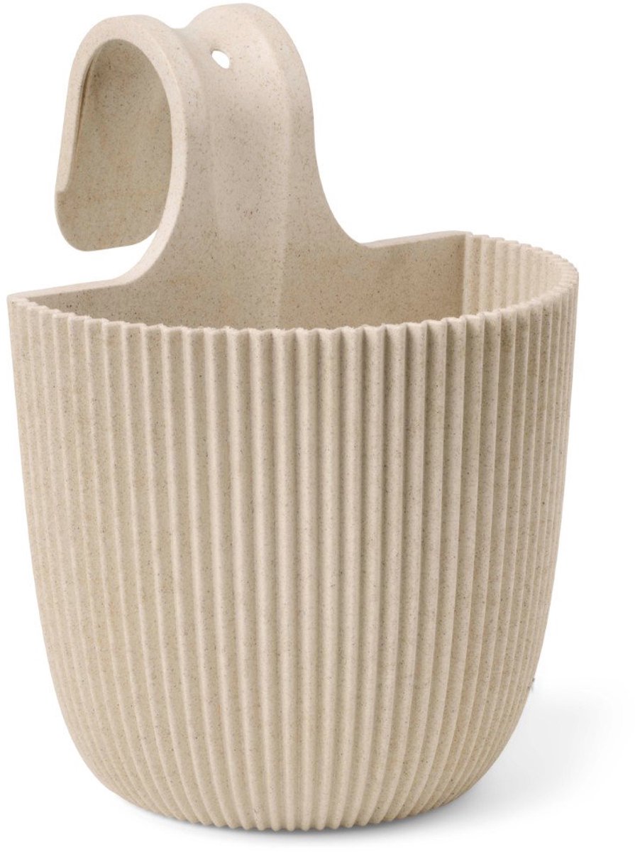 Capi Europe Jardinière de balcon Groove Made With - 21x28 - Sciure beige