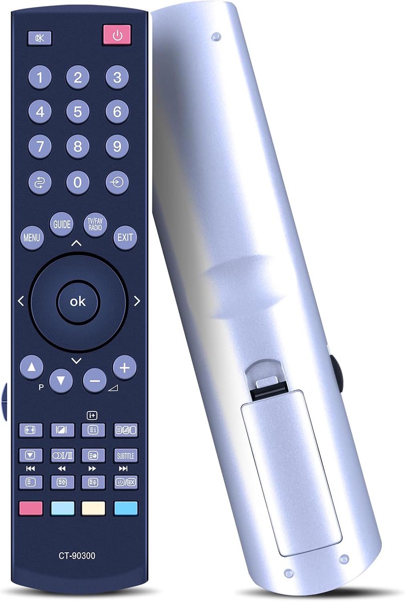 Vervangende afstandsbediening voor Toshiba REGZA LCD TV - compact en gebruiksvriendelijk - geschikt voor meerdere modellen