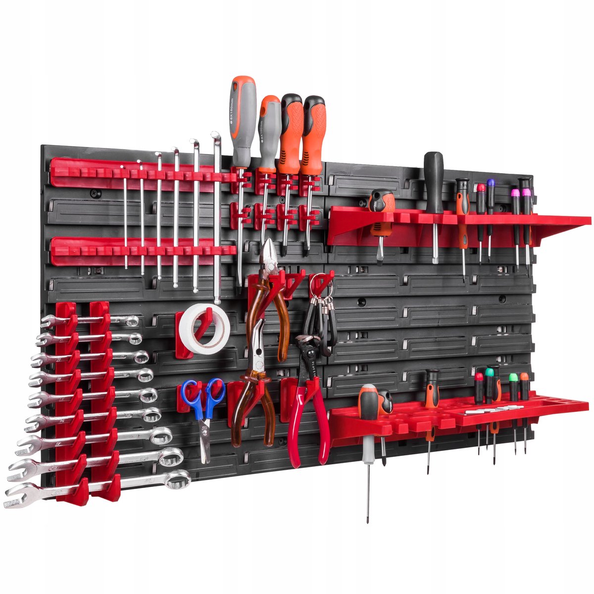 Werkplaatsbord met Gereedschapshouders 78x39 cm - Wandmontage