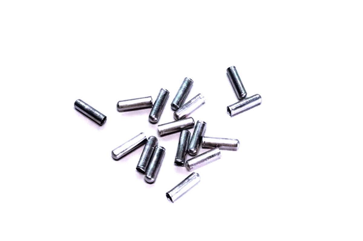 Aluminium hoezen voor fietskabels - 10 stuks