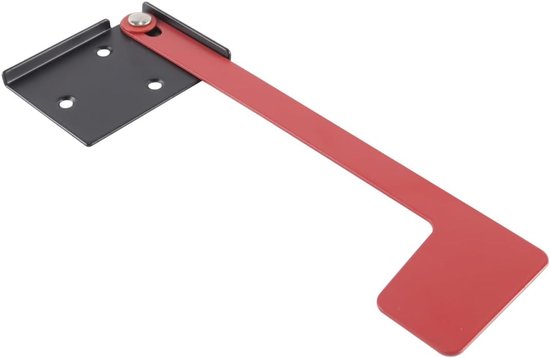 Brievenbusvlag metaal rood - opplakbaar zonder gereedschap - wandpaalmontage - lichtgewicht en opvouwbaar - ShopVlot — afbeelding 5