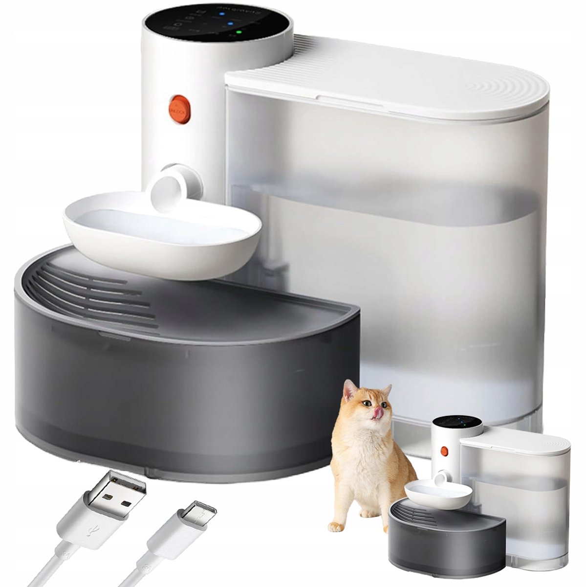 Automatische Drinkfontein voor Katten & Honden - 3L Programmeerbaar